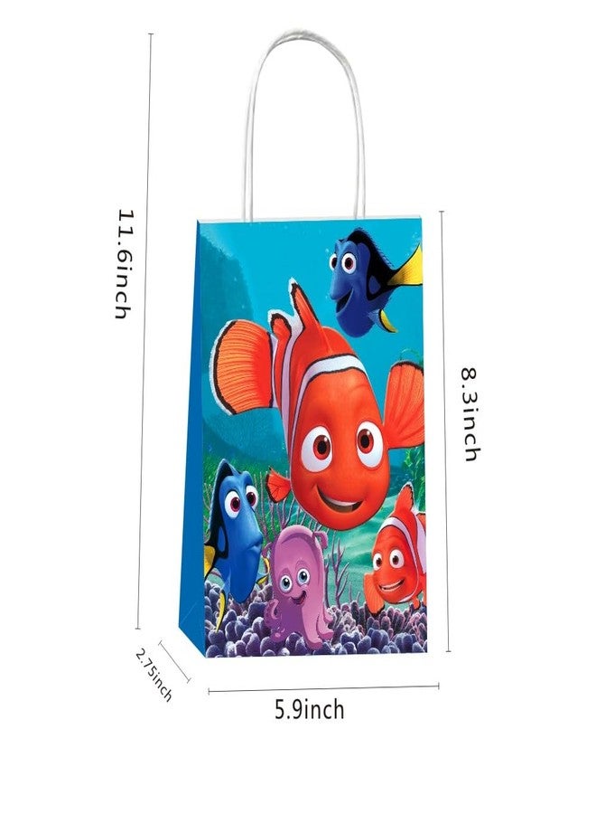 fancigo 12pcs Finding Nemo Gift Bags Goodie Bags with Handles for Kids Birthday Party Decorations Supplies - Image 4