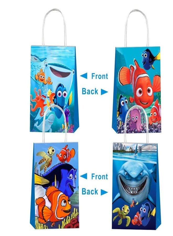 fancigo 12pcs Finding Nemo Gift Bags Goodie Bags with Handles for Kids Birthday Party Decorations Supplies - Image 3