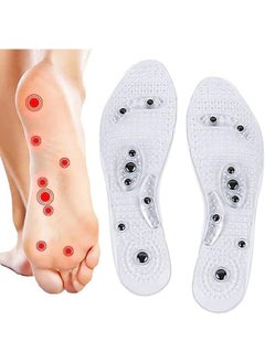 Generic A Pair of High Arch Orthopedic Shoe Insoles, Plantar Fasciitis Flatfoot Heel Pain Insoles, Arch Support for Men and Women, Breathable  - Image 1