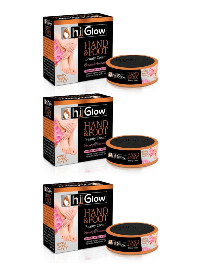 Higlow Hi Glow Hand & Foot Beauty Cream - Pack of 3 - Image 1