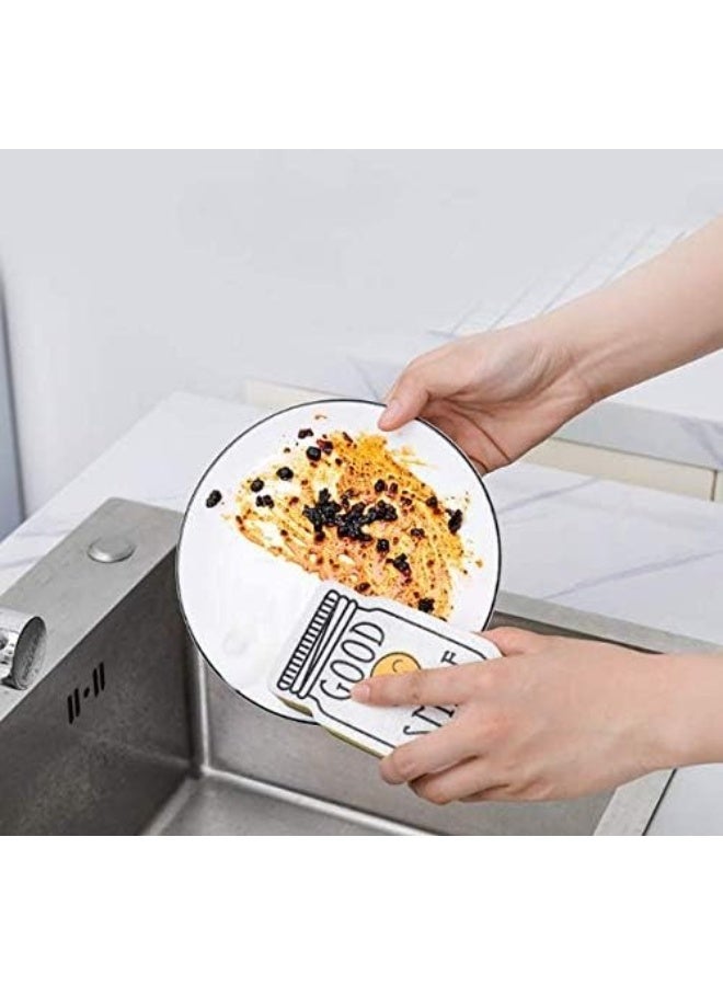 زوبا اسفنجة تنظيف سيليكون مزدوجة الوجه وابتسامة من ألياف الكربون -215 - Image 3