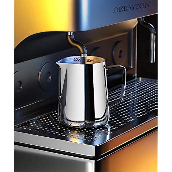 DEEMTON Milk Frothing Pitcher Stainless Steel Latte Art Creamer Cup 20Oz500Ml - Image 4