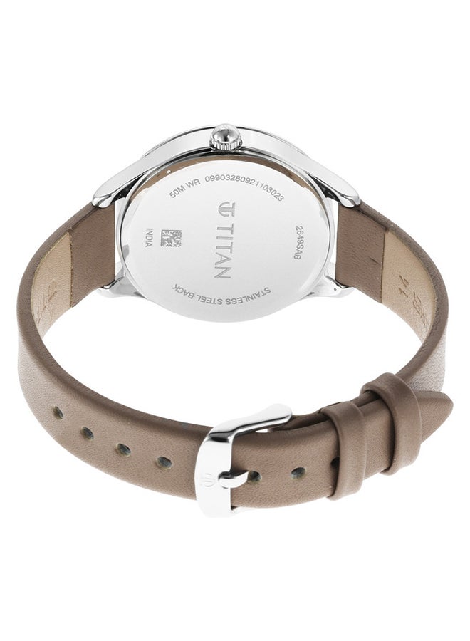 TITAN Leather Analog Wrist Watch 2649SL02 - Image 5