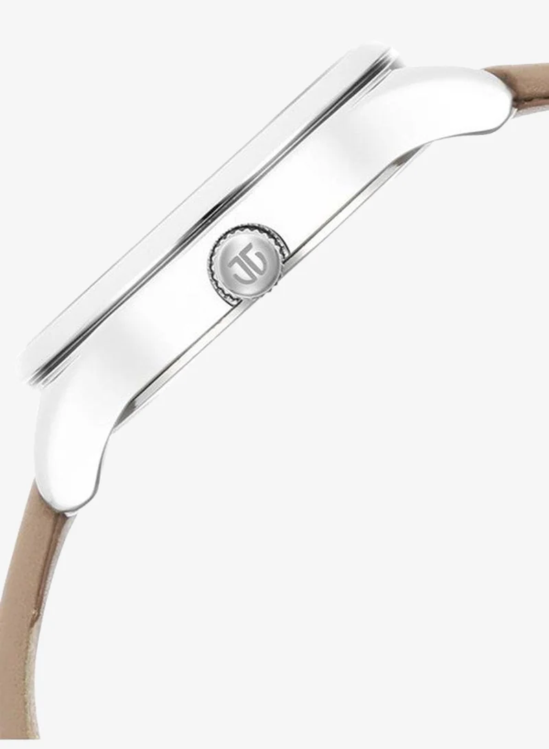 Titan  Titan Wander White Dial Analog Leather Strap watch for Women 2649SL02 for Women | Best Price UAE