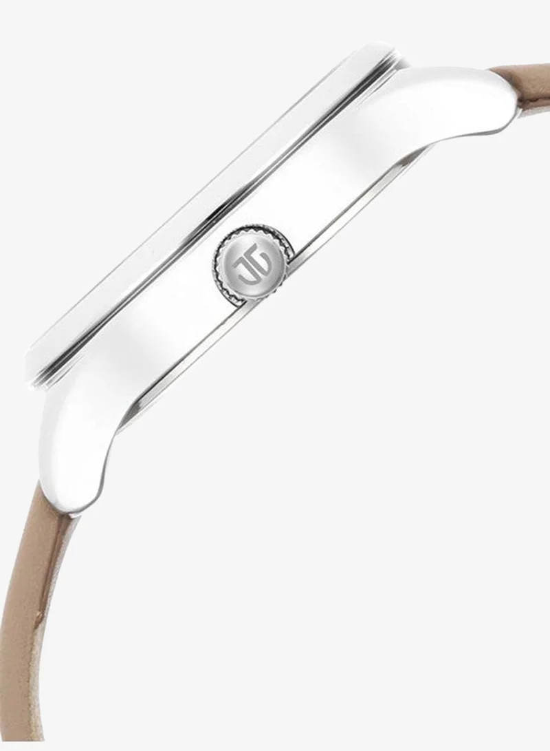 Titan  Titan Wander White Dial Analog Leather Strap watch for Women 2649SL02 for Women | Best Price UAE