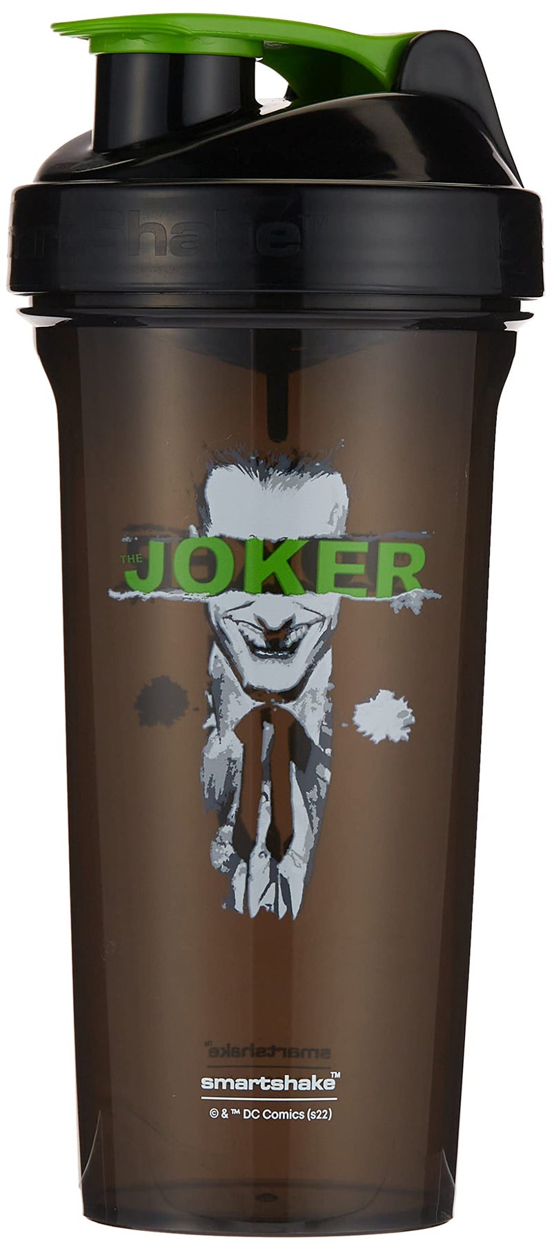 Smartshake Lite The Joker Protein Shakes Bottle 800ml BPA Free Leakproof Gym Smart Shaker Bottle Cup for Protein Powder DC Comics Batman Joker Merchandise Gifts