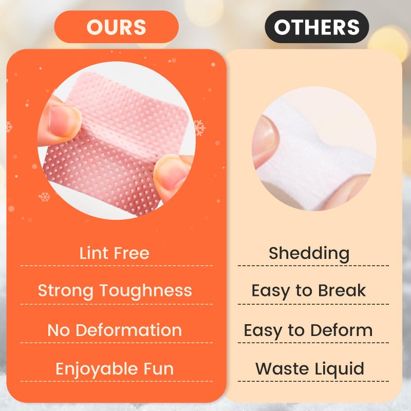 Corconess 400PCS Lint Free Nail Wipes with Dispenser - Gel Nail Polish Remover Wipes with Acetone Dispenser,Lash Extensions Glue Cleaning Wipe with 1PCS Empty Pump Dispenser Bottle Nail Supplies - Image 3