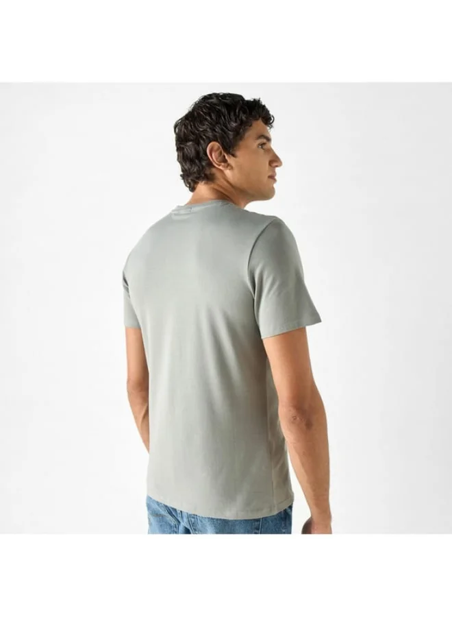 اس بي كاركترز Paul Frank Print Crew Neck T-shirt with Short Sleeves