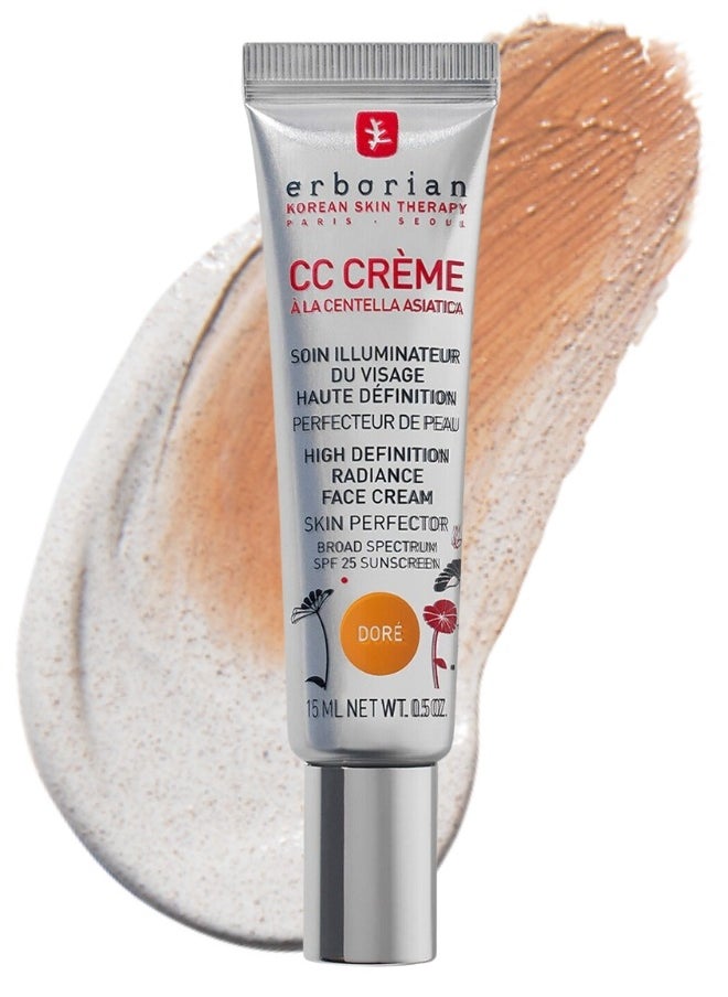 erborian - ERBORIAN CC Cream SPF 25, Dore - Lightweight Coverage & Sun Protection 15ml - Image 1