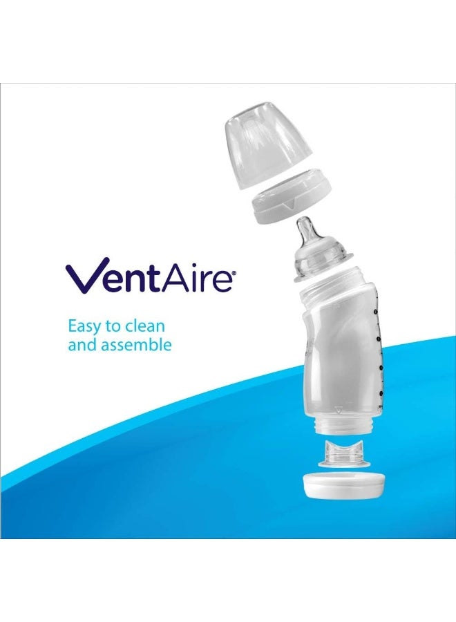 Playtex Baby Ventaire Anti Colic Baby Bottle, BPA Free, 6 Ounce - 3 Pack - Image 4