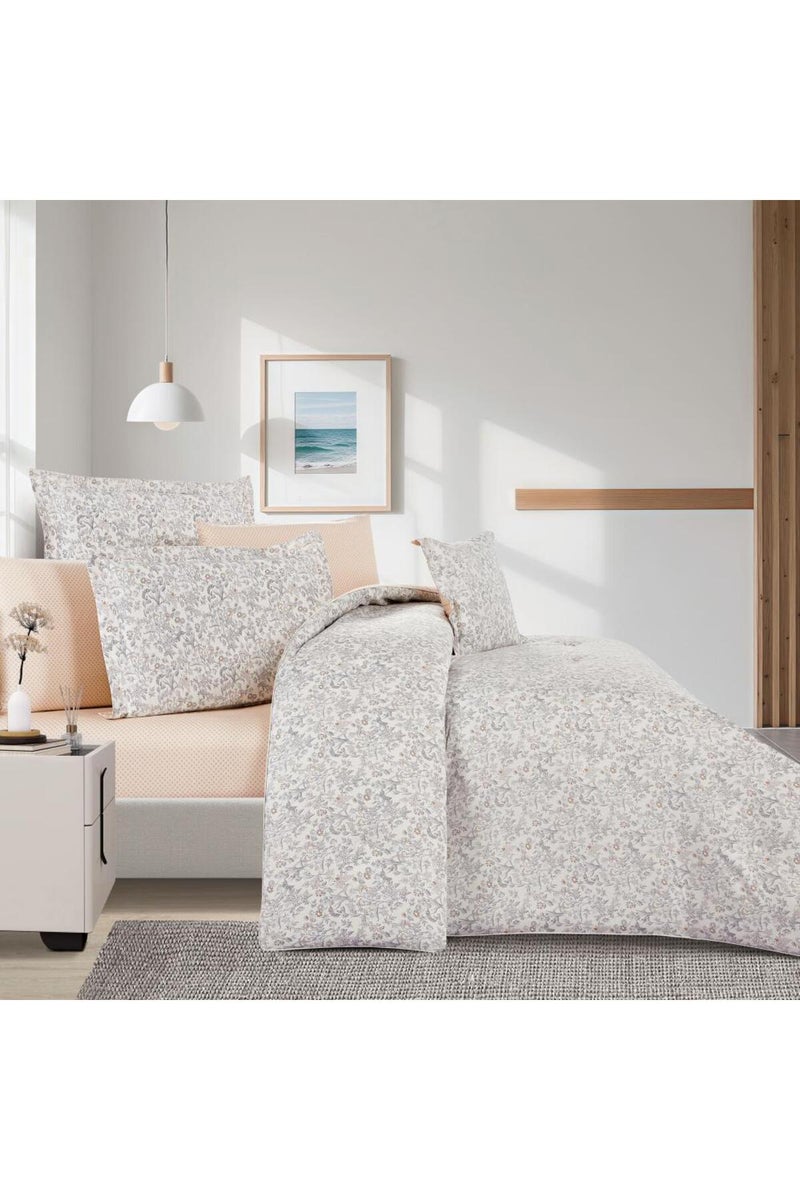 Melen Summer Cotton Double Bedspread 8-Piece - Zafira - Beige - White - Image 2