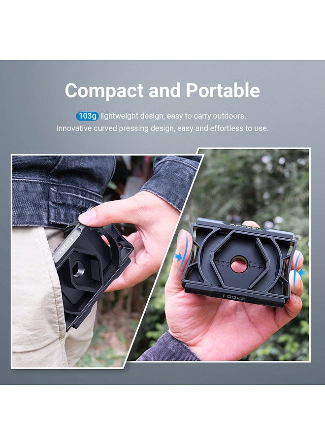 APL-F002X Telescope Phone Adapter 360° Rotatable Phone Mount for Telescope Phone Holder for Monocular Microscope Spotting Binocular Photo Adapter Smartphone Digiscoping Adapter