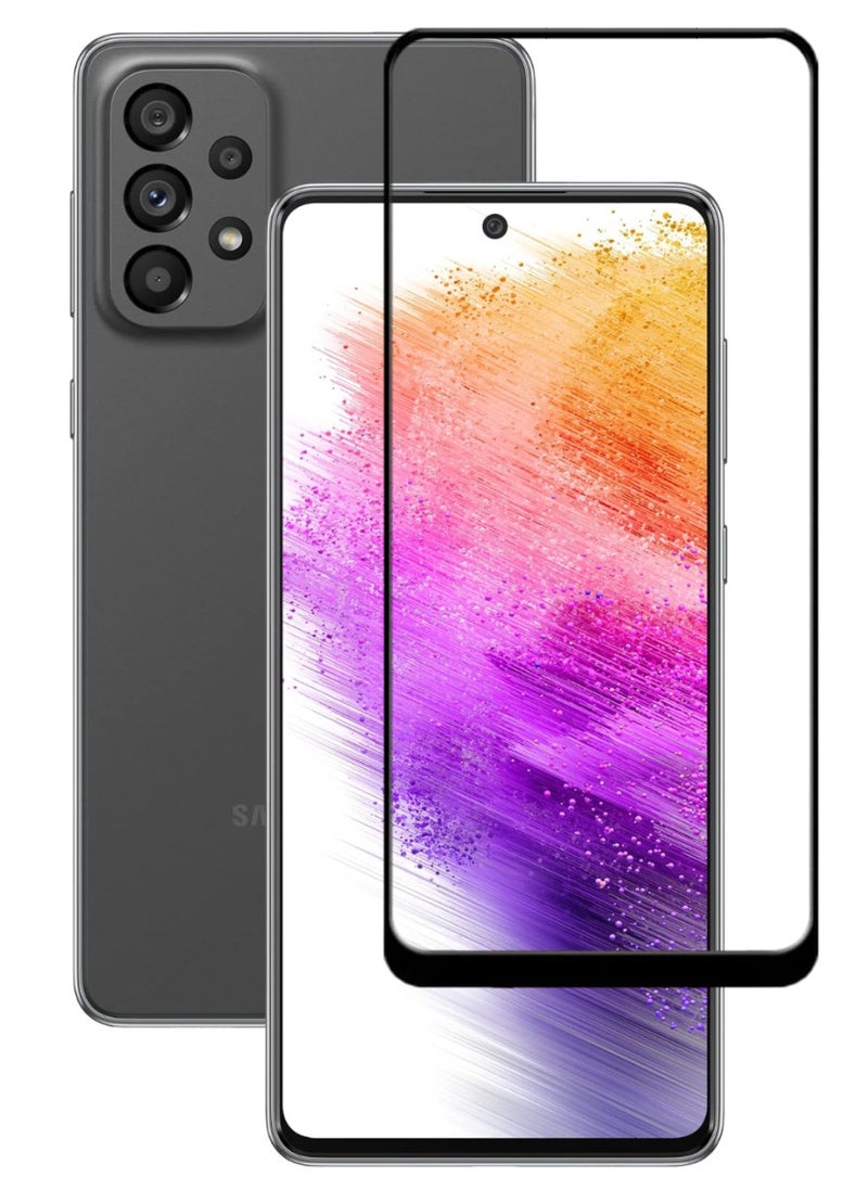ACLIX Antistatic ESD Dustproof Premium Quality High Definition Tempered Glass Screen Protector Designed For Samsung Galaxy A73 5G - Image 1