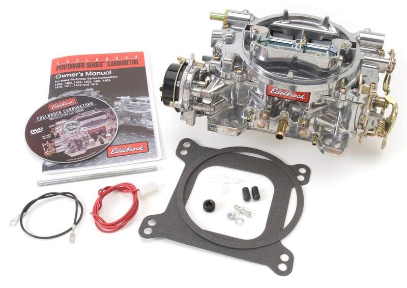 Edelbrock 1400 Performer 600 CFM Square Bore 4-Barrel Air Valve Secondary Electric Choke New Carburetor - Image 3