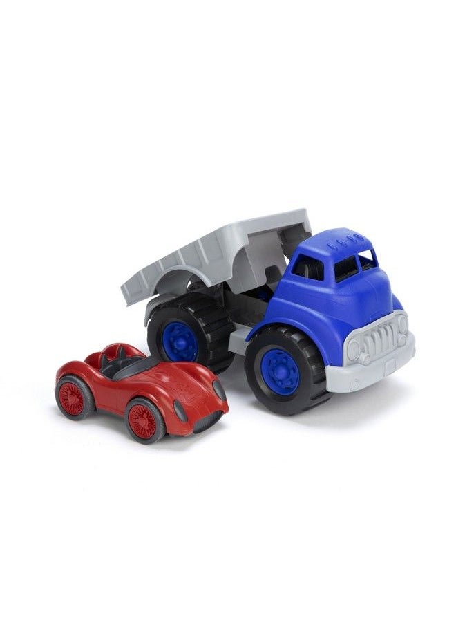 Green Toys Flatbed With Racecar/ Cb2  - Image 4