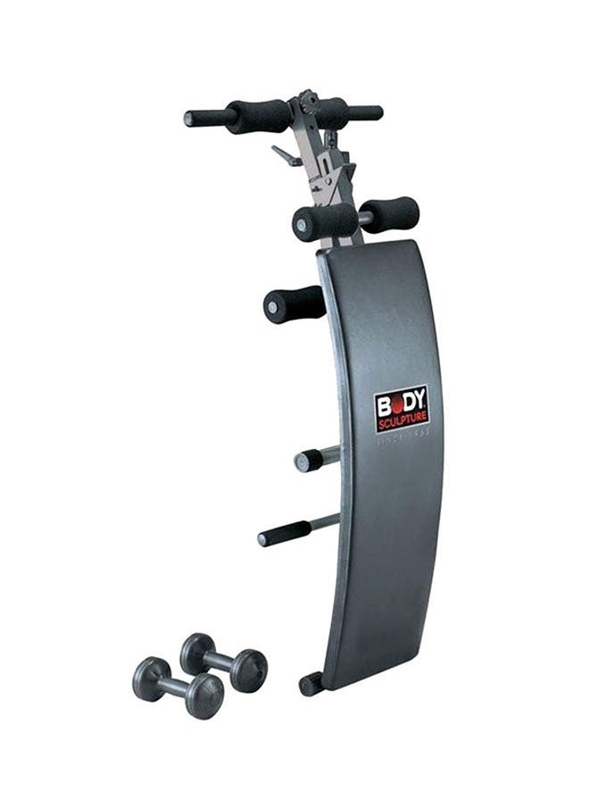 BODY SCULPTURE Yoga Mat 10mm with Strap & Sit Up Bench with 3kg Dumbbells Combo  - Image 2