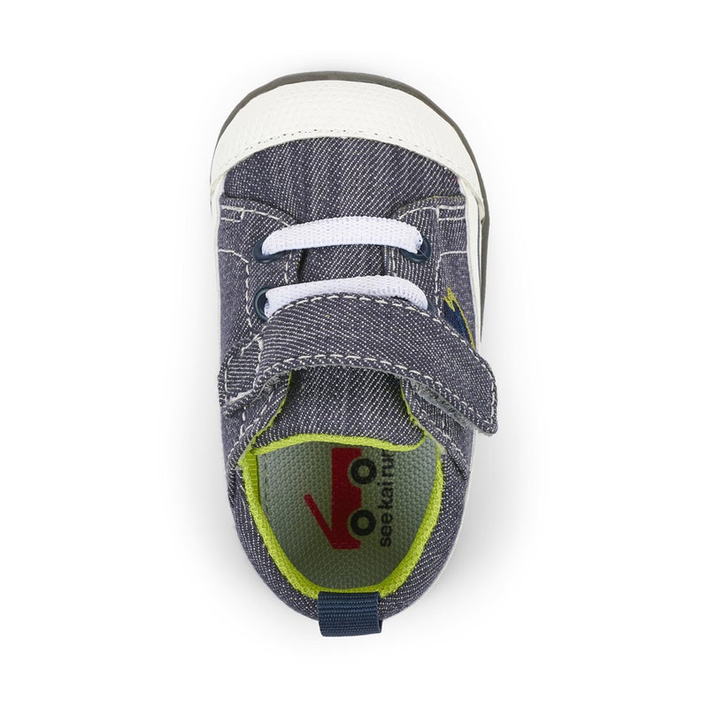 See Kai Run Stevie II INF - First Walker Shoe for Infants, Gray/Lightning, Infant 3 - Image 4