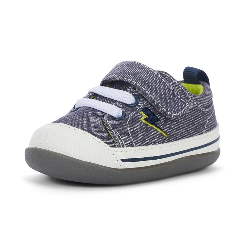 See Kai Run Stevie II INF - First Walker Shoe for Infants, Gray/Lightning, Infant 3 - Image 1