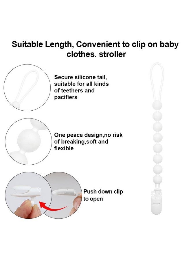 AmazingM Baby Food Grade Silicone Sport Ball Teether Toy with One Piece Design Pacifier Clip Holder,Teething Pain Relief Toys Gift Set for 3 Months+ Boys and Girls,Freezer Safe,BPA Free. (Baseball) - Image 3