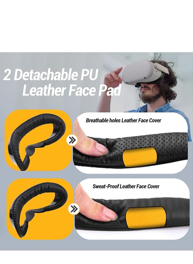 Y&D VR Cover Fitness Facial Interface Bracket, DMG Face Cushion Pad, Air-Circulation Design, Anti-fogging Sweatproof Cover, Lens Protector, Oculus Quest 2 Accessories Replacement  - Image 2