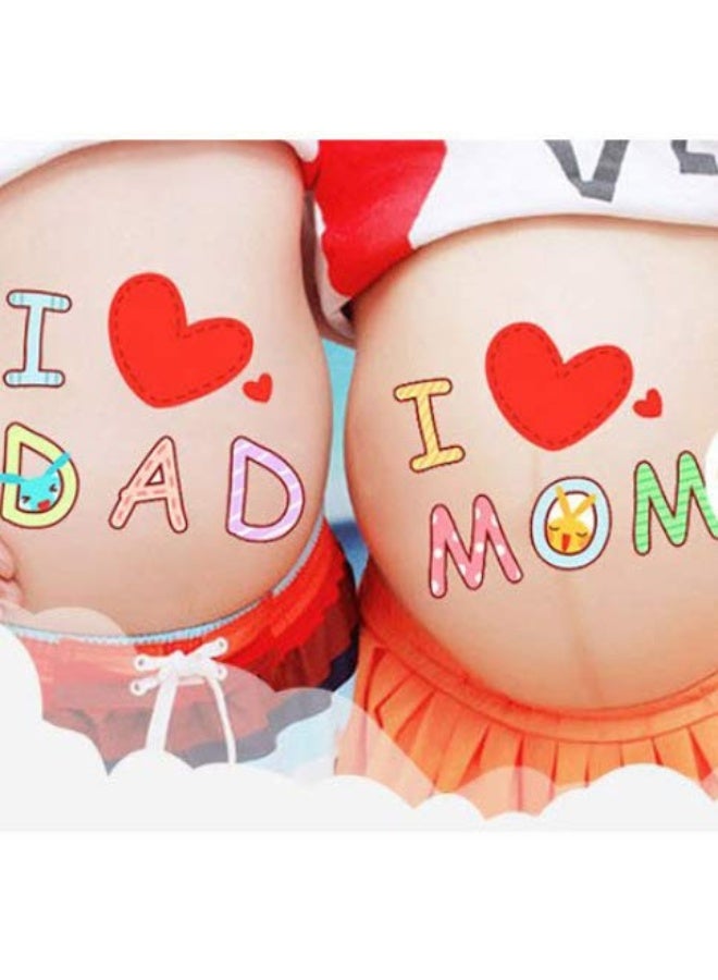 نانا NANA ALINILA 12 Sheets Face Pregnant Belly Bump Stickers - Image 4