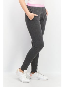 French Connection Women Regular Fit Solid Stretchable Jogger Pants, Grey  - Image 3