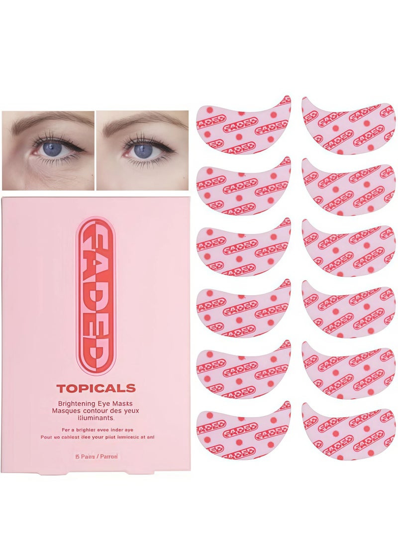 TOPICALS Brightening and Cleaning Eye Masks | Patches to Depuff, Hydrate, Brighten and Cool | Reduce Dark Circles and Fine Lines | (6 pairs) - Image 1