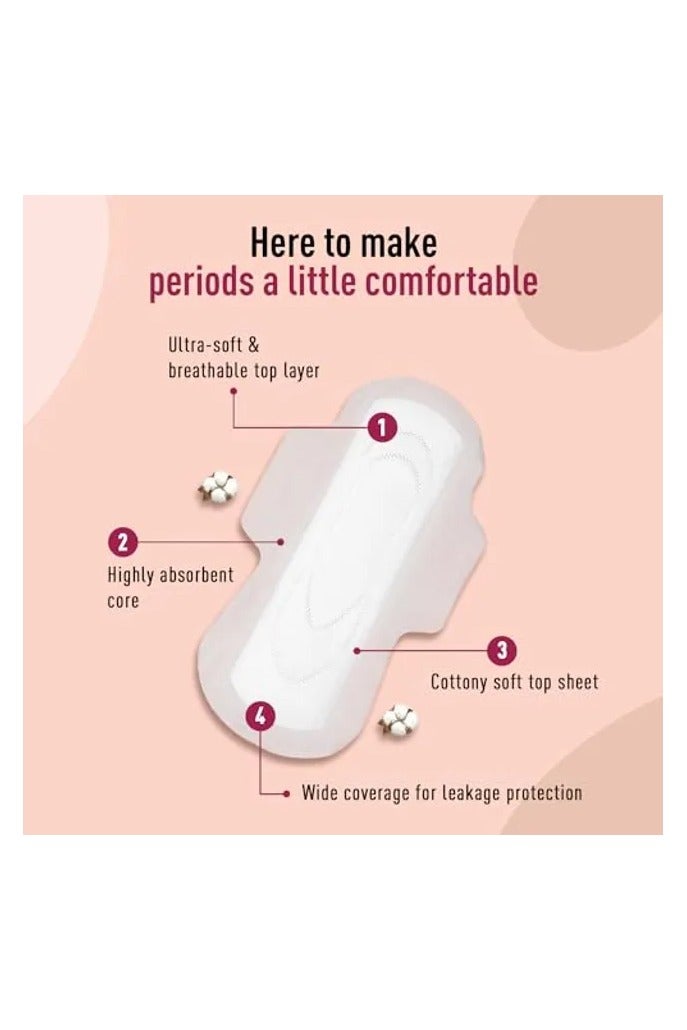 Sirona Cottony Soft Sanitary Pads XL With Wings,100% Rash Free 10 Pcs - Image 3