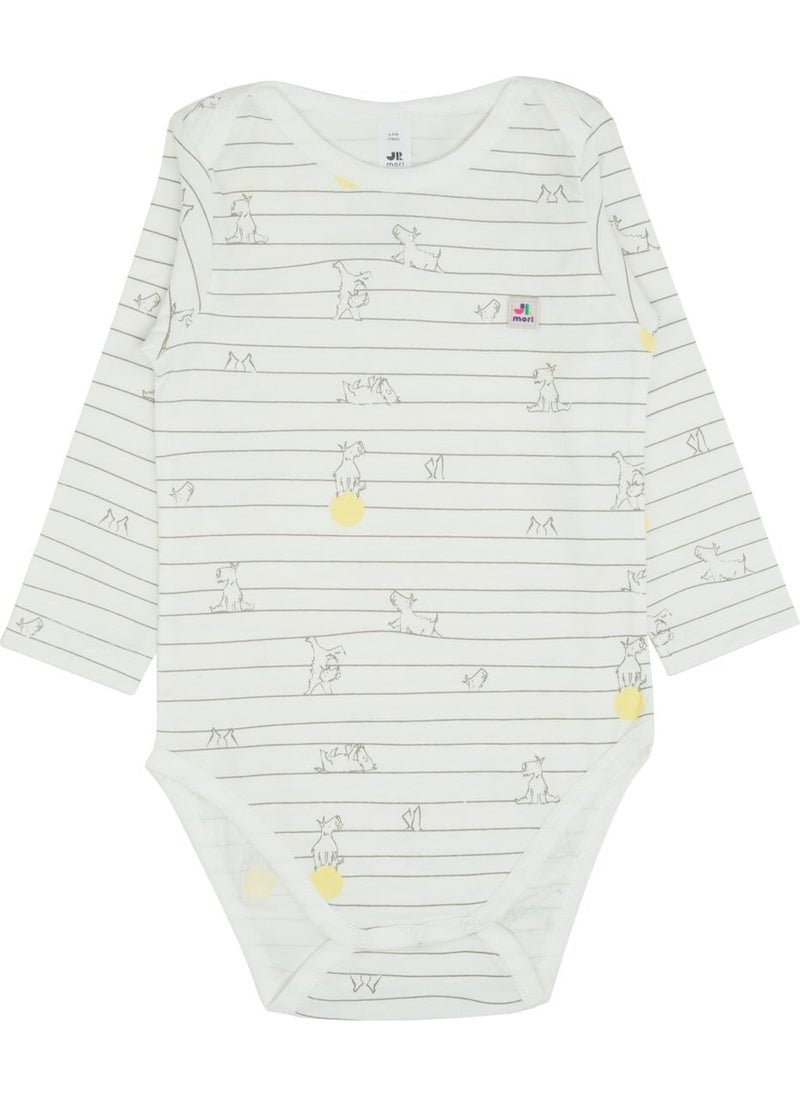 Jrmori Mr.j Printed Long Sleeve Bodysuit  - Image 1