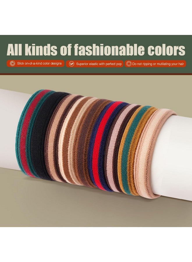 EasYoung Braided Mens Hair Ties For Men, For Buns Curly Thick Dense Hair Elastic Hair Ties For Guys, No damage No Crease Breakage, 9 Count (Pack of 1) - Image 3