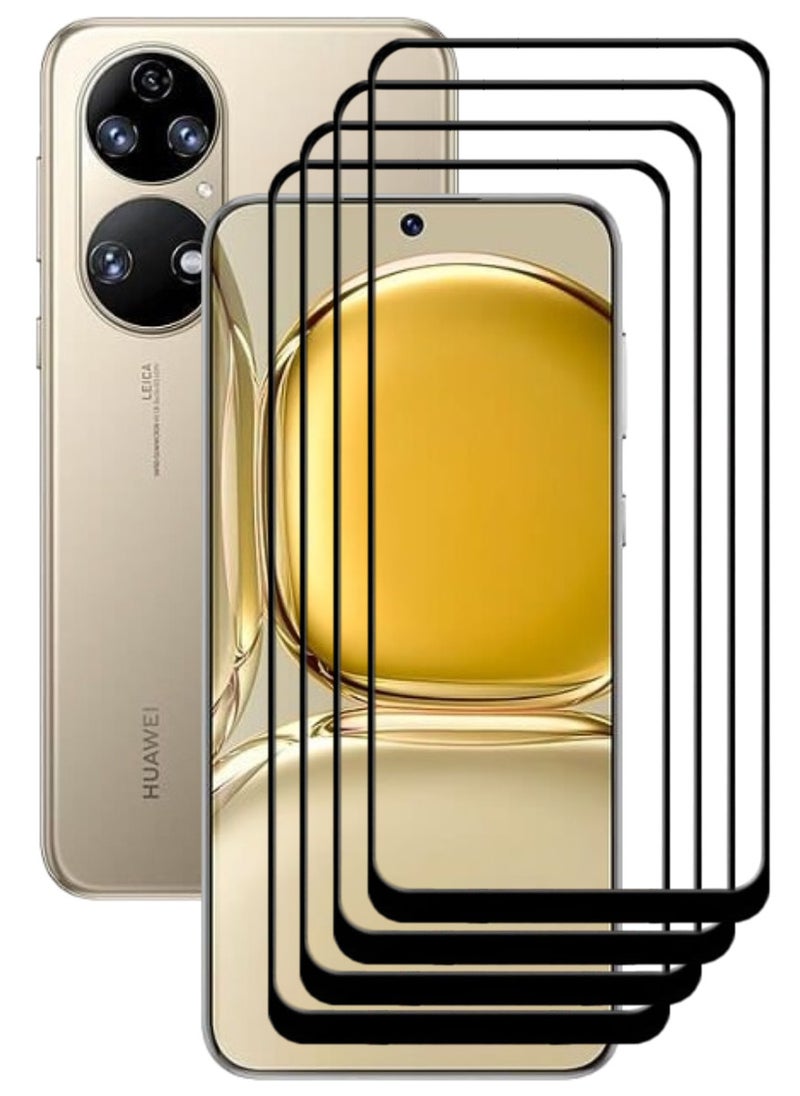 ACLIX 4 Pieces Antistatic ESD Dustproof Premium Quality High Definition Tempered Glass Screen Protector Designed For Huawei P50 - Image 1