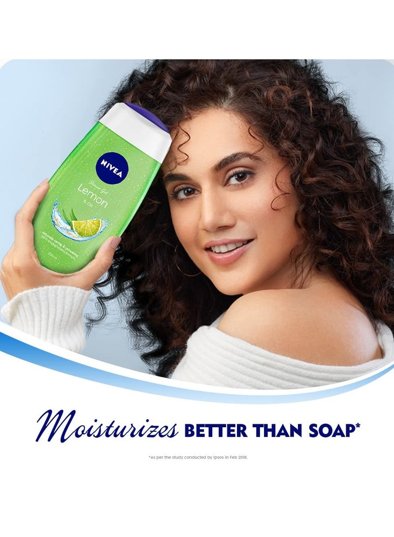 NIVEA Lemongrass and Oil Shower Gel(150ml) - Image 3