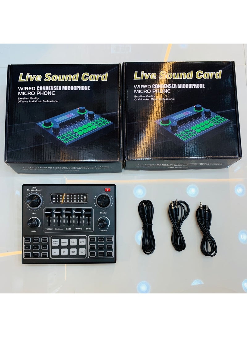 V9 Audio USB Webcast Live Sound Card Black - Image 2