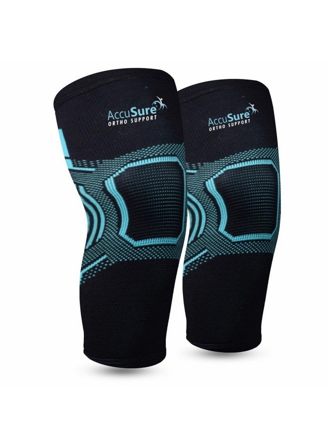 AccuSure AccuSure Orthopedic Pain Relief Knee Support Cap Brace/Sleeves Pair For Sports, Pain Relief, Compression Support, Exercise, Gym, Running, Cycling, Knee Cap Guard Brace Knee Support For Men & Women - Image 1
