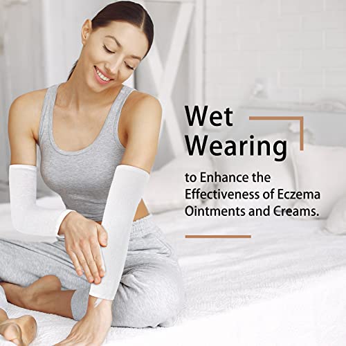 Evridwear Eczema Arm or Leg Sleeves, 5 Pairs Pure Cotton Fabric Prevent Scratching and Rubbing Eczema Skin Diseases Diabetes for Adults(M) - Image 5
