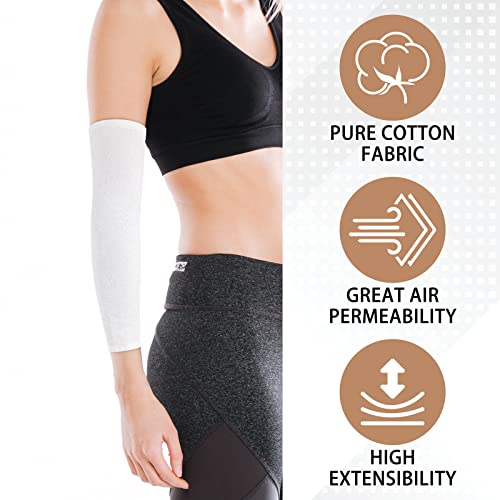 Evridwear Eczema Arm or Leg Sleeves, 5 Pairs Pure Cotton Fabric Prevent Scratching and Rubbing Eczema Skin Diseases Diabetes for Adults(M) - Image 3