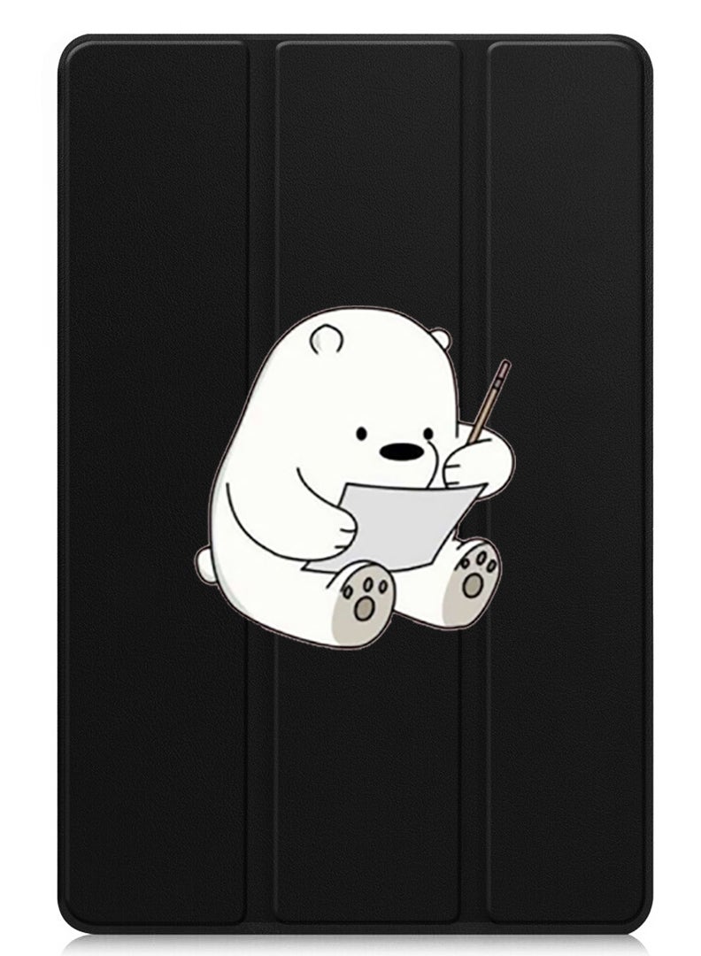 Theodor Protective Flip Case For Huawei MatePad 11.5 S (2024) With Trifold Stand Auto Wake Sleep Shockproof Cover Panda writing  - Image 1