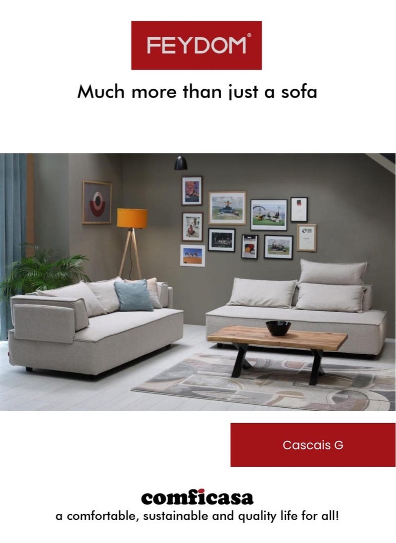 COMFICASA - FEYDOM CasCais G Alure Nature : Modular Sofa bed - Image 1