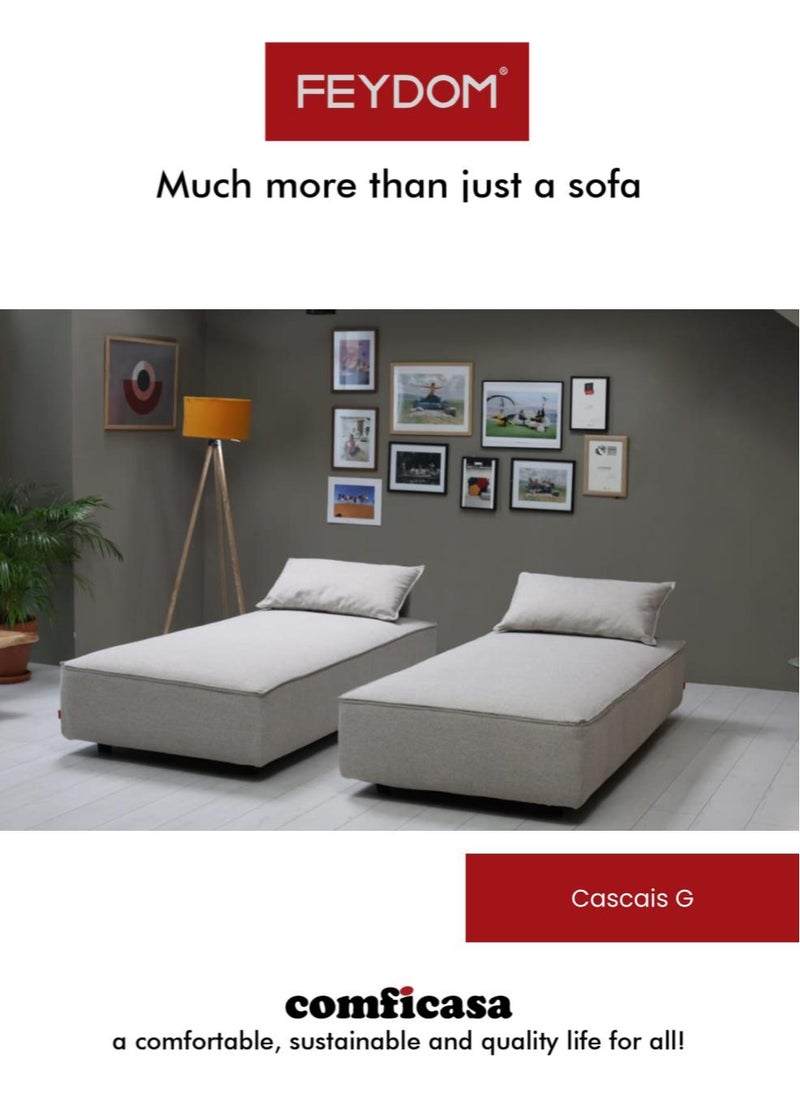COMFICASA - FEYDOM CasCais G Alure Nature : Modular Sofa bed - Image 1