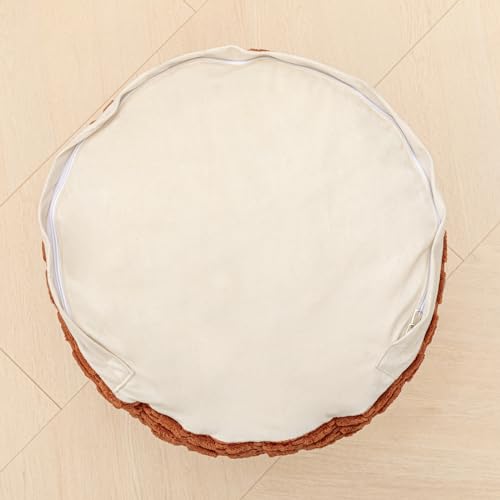 Asuprui Pouf Ottoman Round Ottoman Foot Rest Foot Stool Poufs for Living Room Bean Bag Chair Floor Pouf Storage Solution or Wedding - Image 5