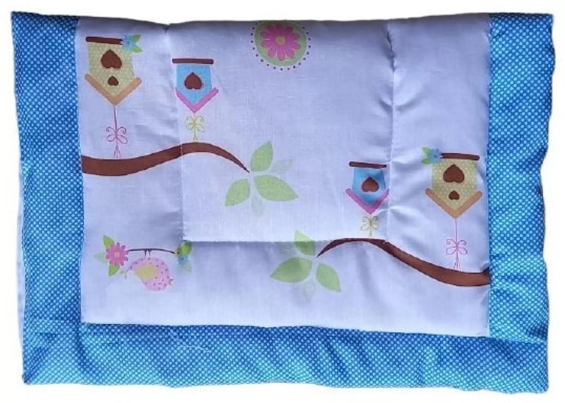 SmallBerry™ Newborn Baby Cotton Digital Printed Bed Godari | Cradle Bed, Crib Sheet, Changing Mat, Baby Godadi_Blue - Image 4