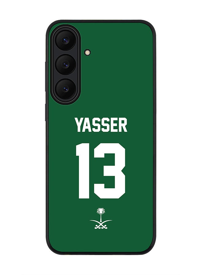 Stylizedd For Samsung Galaxy S25 FE Case,Slim fit Camera Protection, Shockproof Thin Phone cover  - Football - Saudi Arabia - Yasser
