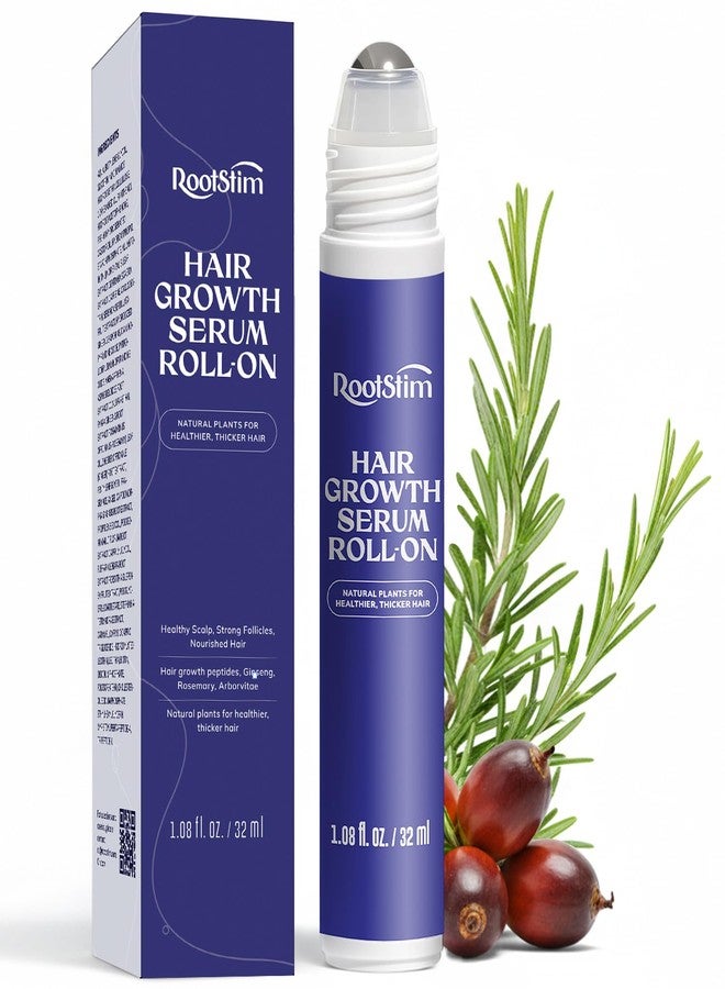 RootStim Hair Growth Serum Roll On with Rosemary, Caffeine & Biotin, Helps Support Fuller-Looking Hair, Clean Non-Greasy Scalp Serum for Thinning Hair 1.08 Fl Oz - Image 1