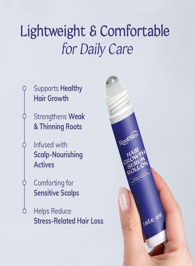 RootStim Hair Growth Serum Roll On with Rosemary, Caffeine & Biotin, Helps Support Fuller-Looking Hair, Clean Non-Greasy Scalp Serum for Thinning Hair 1.08 Fl Oz - Image 2