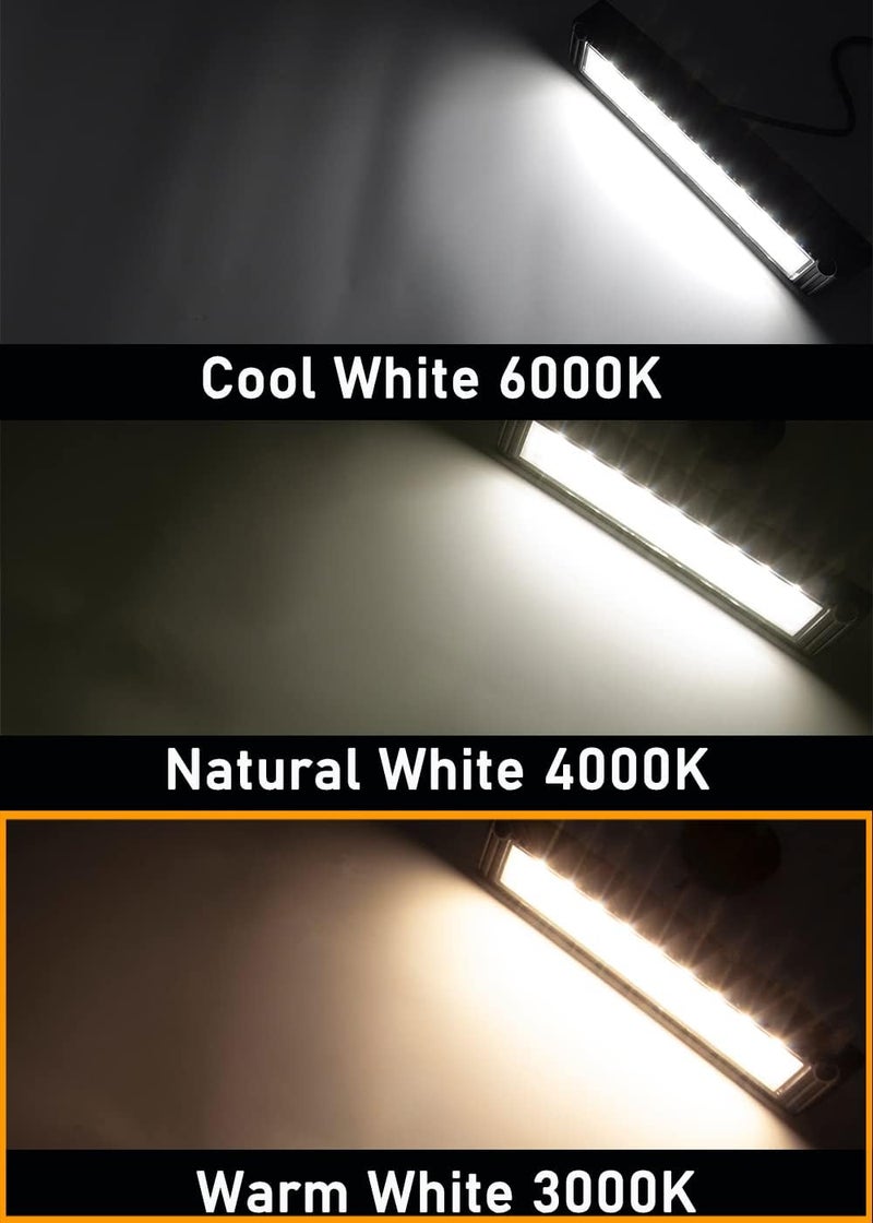 Raycharm 13" Exterior LED Flood Light Fixture, 40° Down Angle Beam, 3000K Warm-White, 12V/24V DC, High Lumen Output Low Current Draw, Aluminum Housing Black Finish for RV Camper, 1-Pack - Image 4