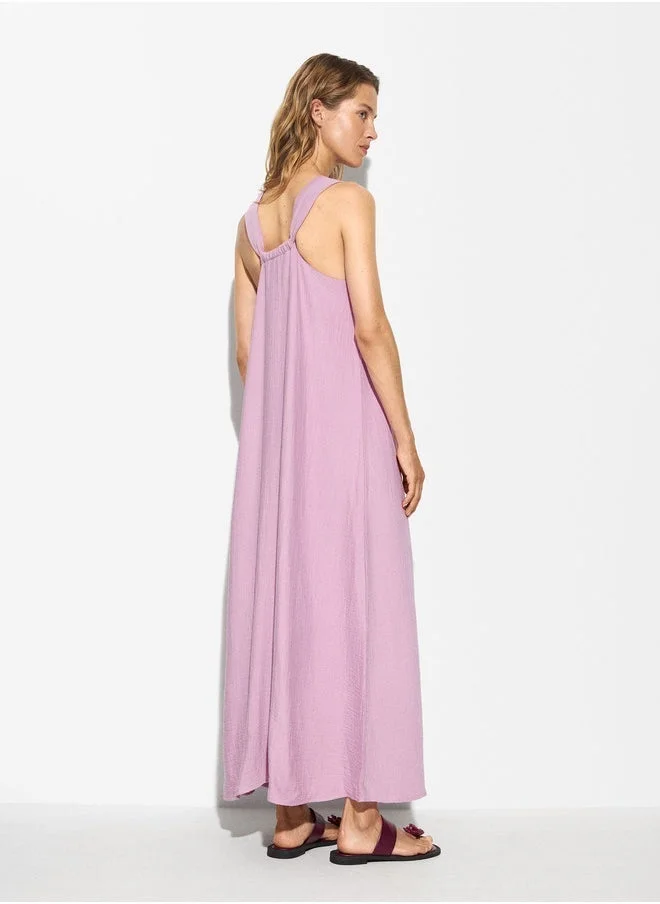 PARFOIS Long Dress With Texture