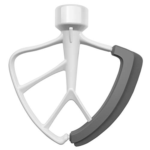 KITCHPOWER 4.5-5 Quart Flex Edge Beater for KitchenAid Tilt-Head Stand Mixers White - Image 1