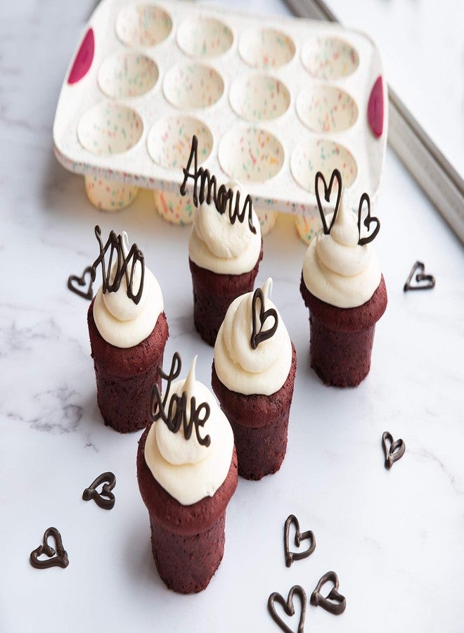 Trudeau Structure White Confetti Reinforced Silicone 12 Cup Dome Cake Pan/Mold (05118652) - Image 2