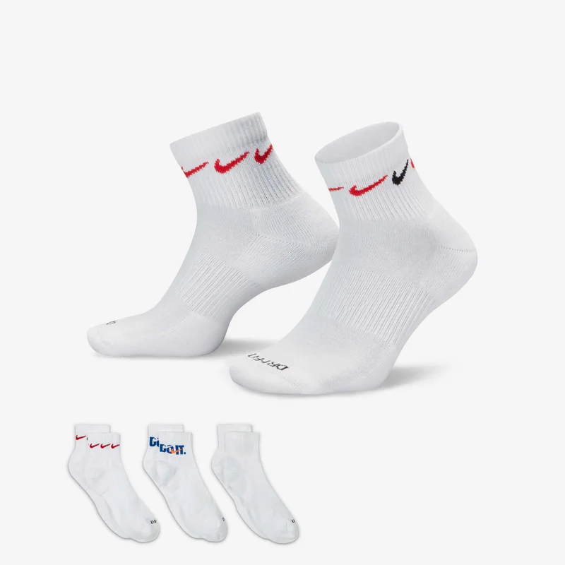 Nike Everyday Plus Cushioned Training Ankle Socks (3 Pack)