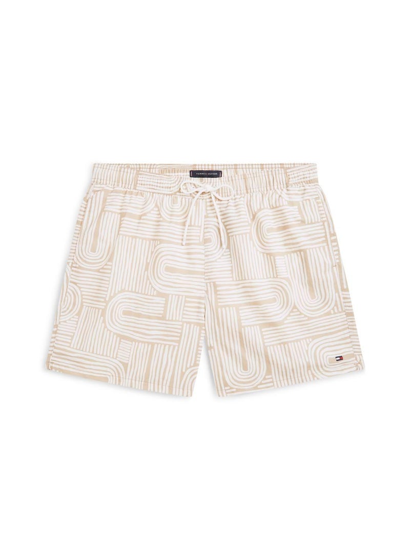 TOMMY HILFIGER Print Mid Length Swim Shorts - Image 5